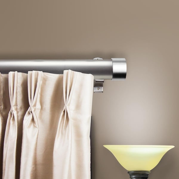 Kd 1.5 in. Collin Curtain Rod with 66 to 115 in. Extension, Satin Nickel KD3189685 - main